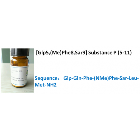 [Glp5,(Me)Phe8,Sar9] Substance P (5-11)