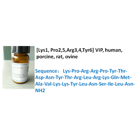 [Lys1, Pro2,5,Arg3,4,Tyr6] VIP, human, porcine, rat, ovine