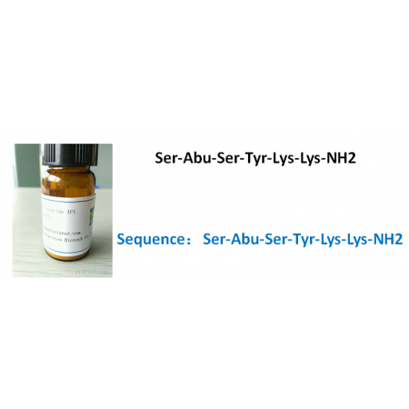 Ser-Abu-Ser-Tyr-Lys-Lys-NH2