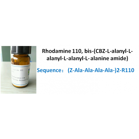 Rhodamine 110, bis-(CBZ-L-alanyl-L-alanyl-L-alanyl-L- alanine amide)