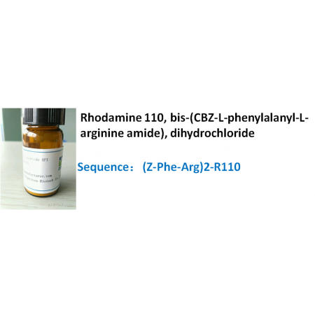 Rhodamine 110, bis-(CBZ-L-phenylalanyl-L-arginine amide), dihydrochloride