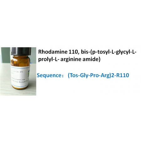 Rhodamine 110, bis-(p-tosyl-L-glycyl-L-prolyl-L- arginine amide)