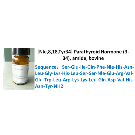 [Nle,8,18,Tyr34] Parathyroid Hormone (3-34), amide, bovine