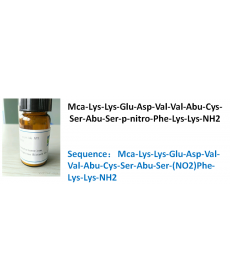 Mca-Lys-Lys-Glu-Asp-Val-Val-Abu-Cys-Ser-Abu-Ser-p-nitro-Phe-Lys-Lys-NH2