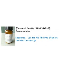 [Des-Ala1,Des-Gly2,His4,5,DTrp8] Somatostatin
