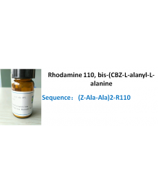 Rhodamine 110, bis-(CBZ-L-alanyl-L-alanine amide)