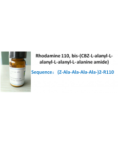 Rhodamine 110, bis-(CBZ-L-alanyl-L-alanyl-L-alanyl-L- alanine amide)