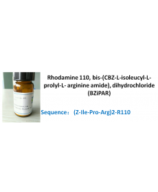 Rhodamine 110, bis-(CBZ-L-isoleucyl-L-prolyl-L- arginine amide), dihydrochloride (BZiPAR)