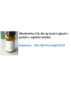 Rhodamine 110, bis-(p-tosyl-L-glycyl-L-prolyl-L- arginine amide)