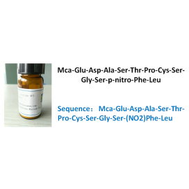 Mca-Glu-Asp-Ala-Ser-Thr-Pro-Cys-Ser-Gly-Ser-p-nitro-Phe-Leu